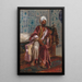 Arab smoking a hookah - Rudolf Ernst — framed artwork on a wall