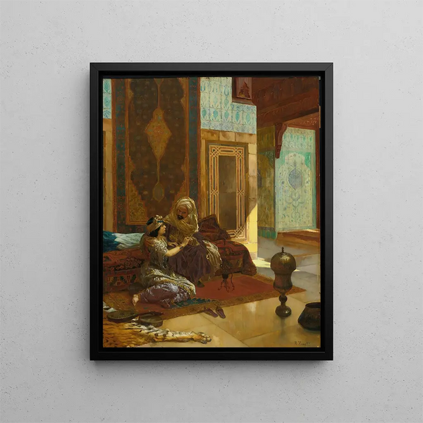 The Favorite - Rudolf Ernst — framed artwork on a wall