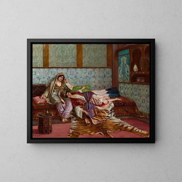 The Musician - Rudolf Ernst — framed artwork on a wall