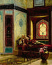 Oriental Lady with a Rose - Rudolf Ernst — artwork view