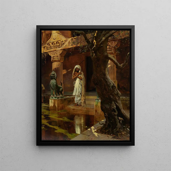L'étang sacré - Rudolf Ernst — framed artwork on a wall