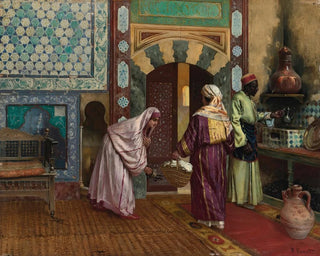 The Hammam - Rudolf Ernst — artwork view