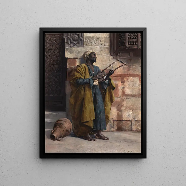 The Musician - Rudolf Ernst — framed artwork on a wall