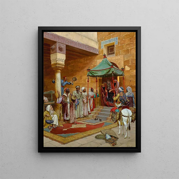La nouvelle mariée - Rudolf Ernst — framed artwork on a wall