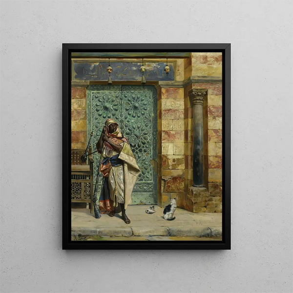La garde nubienne - Rudolf Ernst — framed artwork on a wall