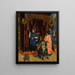 Faithful in a Buddhist Sanctuary - Rudolf Ernst — framed artwork on a wall