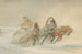 a Russian troika in the snow - Rudolf Fedorovich Frentz — artwork view