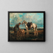 Après la chasse - Rudolf Fedorovich Frentz — framed artwork on a wall