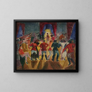 Bal des hussards - Rudolf Grossmann — framed artwork on a wall