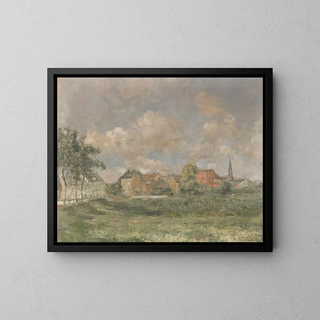 View of Wedel - Rudolf Hückner — framed artwork on a wall