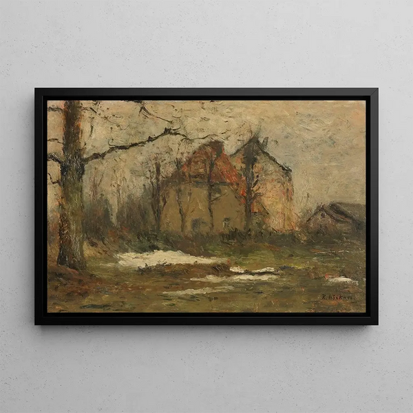La dernière neige - Rudolf Hückner — framed artwork on a wall