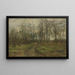 Path in the woods - Rudolf Hückner — framed artwork on a wall