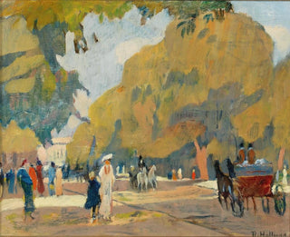 Allée dans le Hyde Park - Rudolf Hellwag — artwork view