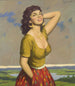 Italian Girl Painting - Rudolf Jelinek — artwork view