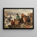 Storm on the Coast - Rudolf Jordan — framed artwork on a wall