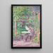 a man reading in a pergola - Rudolf Junk — framed artwork on a wall