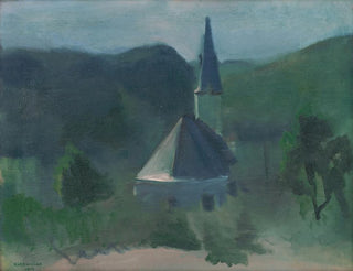 Church near Jasov - Rudolf Kremlička — artwork view