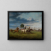 A horse race - Rudolf Kuntz — framed artwork on a wall