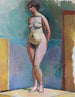 Nude Female Standing in the Studio - Rudolf Levy — artwork view