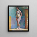 Nude Female Standing in the Studio - Rudolf Levy — framed artwork on a wall