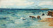 Coastal Landscape Painting - Rudolf Löw — artwork view
