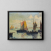 Marine Painting - Rudolf Löw — framed artwork on a wall