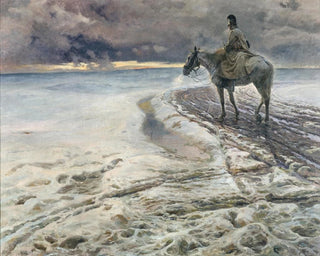 a Rider in the Snow - Rudolf Otto Ritter von Ottenfeld — artwork view