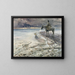 a Rider in the Snow - Rudolf Otto Ritter von Ottenfeld — framed artwork on a wall