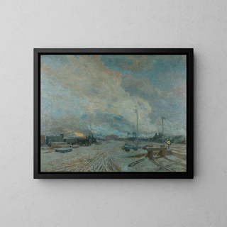 Gare de marchandises - Rudolf Quittner — framed artwork on a wall