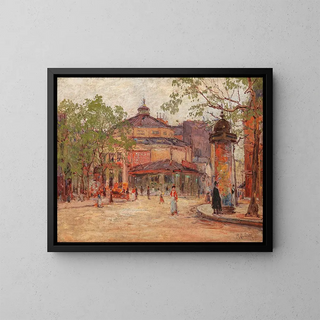 Paris - Rudolf Quittner — framed artwork on a wall