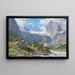 View from the Höllentalanger hut towards the Höllental glacier and the Riffelwand peaks - Rudolf Reschreiter — framed artwork on a wall