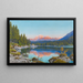 Hintersee and Hoher Göll Painting - Rudolf Reschreiter — framed artwork on a wall