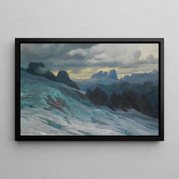 Dans les Dolomites - Rudolf Reschreiter — framed artwork on a wall