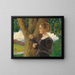 Young woman in purple velvet dress - Rudolf Riemerschmid — framed artwork on a wall
