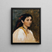 Head of Roman Woman - Rudolf Schick — framed artwork on a wall