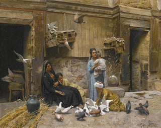 a Cairo courtyard - Rudolf Swoboda — artwork view