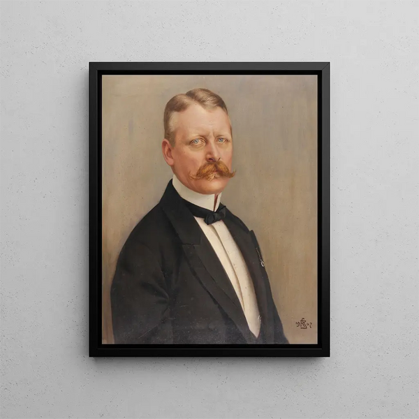 Portrait of M. Siegl - Rudolf Swoboda — framed artwork on a wall