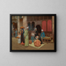 in front of a café - Rudolf Weisse — framed artwork on a wall