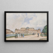 View of the Upper Belvedere in Vienna - Rudolf von Alt — framed artwork on a wall