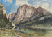 Lake Altaussee and face of Mount Trissel - Rudolf von Alt — artwork view
