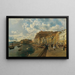 Sur la plage de Santa Lucia à Naples - Rudolf von Alt — framed artwork on a wall