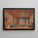 an interior at Romberk Castle - Rudolf von Alt — framed artwork on a wall