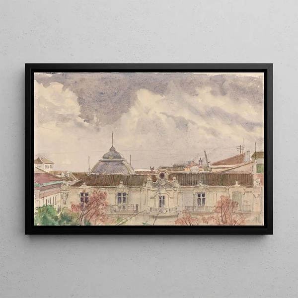 Palais du Belvédère Vienna - Rudolf von Alt — framed artwork on a wall