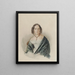 Portrait of a woman - Rudolf von Alt — framed artwork on a wall