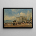 L'Hôtel de ville à Gmunden - Rudolf von Alt — framed artwork on a wall
