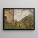 The cemetery at Gastein - Rudolf von Alt — framed artwork on a wall