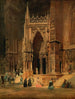 The Cathedral Gate of Regensburg - Rudolf von Alt — artwork view