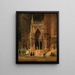 The Cathedral Gate of Regensburg - Rudolf von Alt — framed artwork on a wall