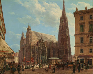 La cathédrale Saint-Étienne de Vienne - Rudolf von Alt — artwork view