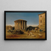 The Temple of Vesta in Rome - Rudolf von Alt — framed artwork on a wall